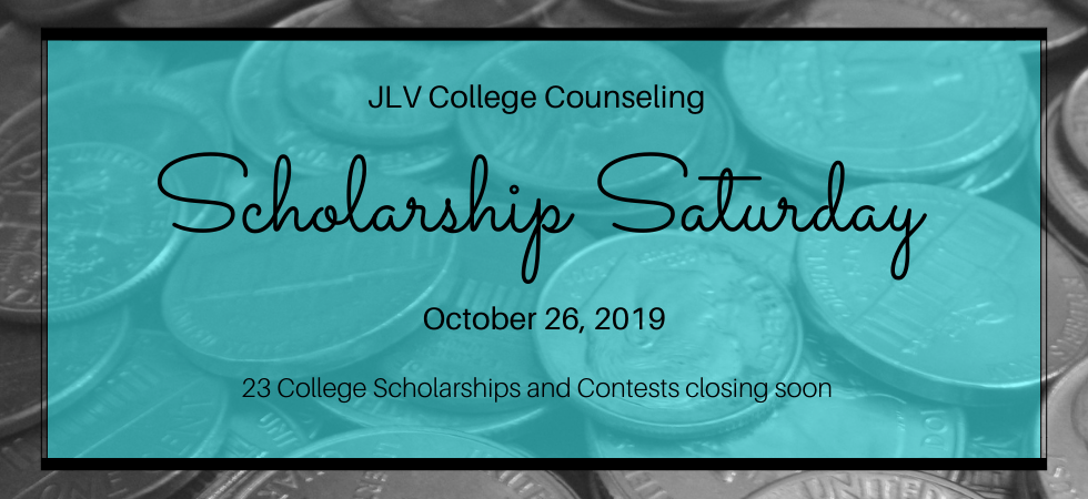 Scholarship Saturday – October 26, 2019