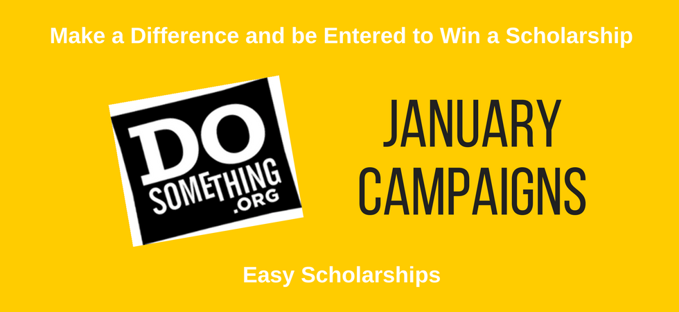 January 2020 DoSomething Scholarships