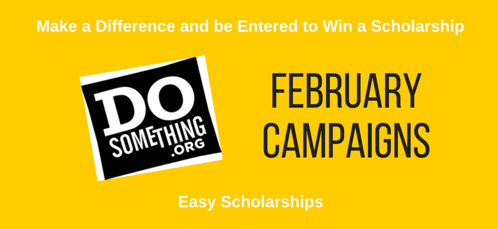 February 2020 DoSomething Scholarships