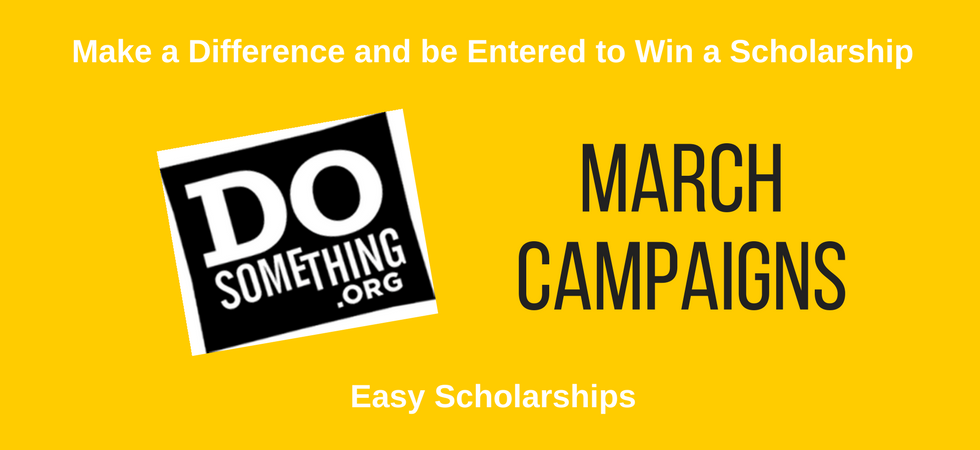 March 2020 DoSomething Scholarships