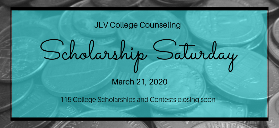 Scholarship Saturday – March 21, 2020