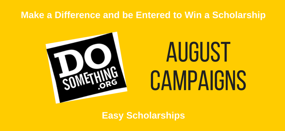 August 2020 DoSomething Scholarships