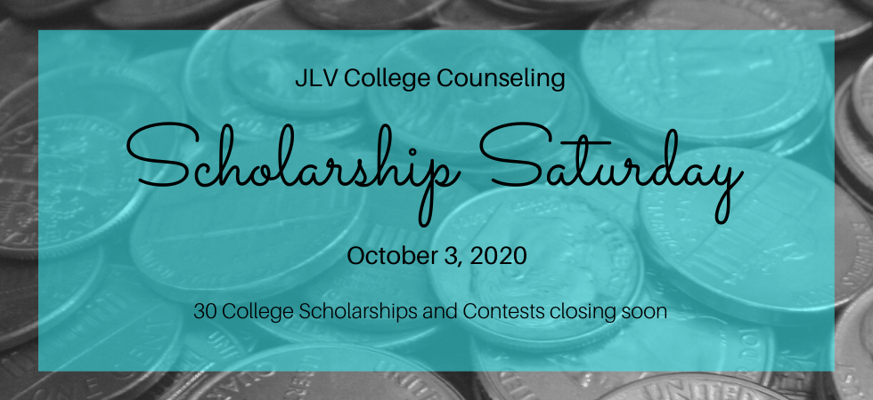 Scholarship Saturday – October 3, 2020