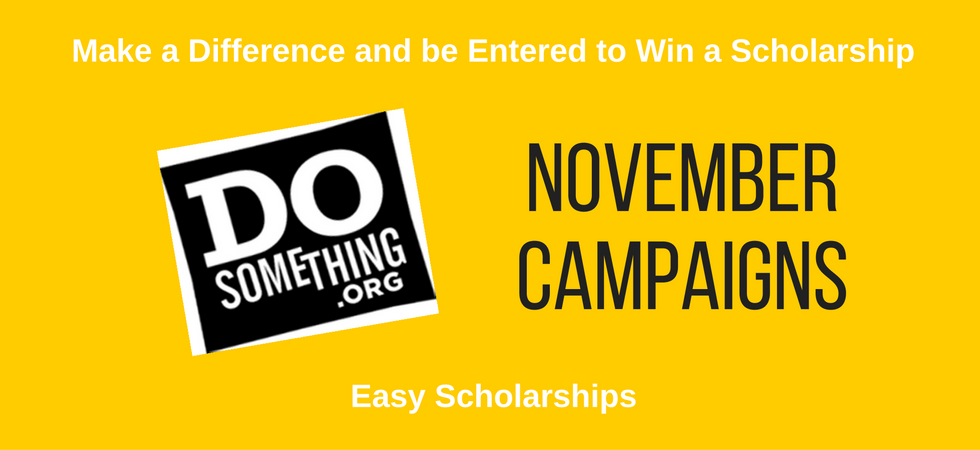 November 2020 DoSomething Scholarships