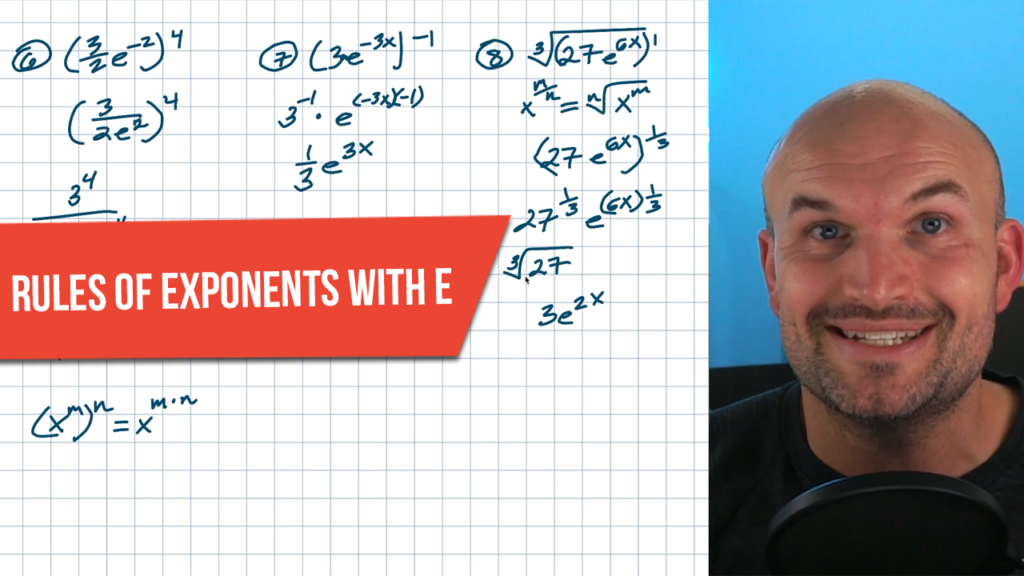 Apply Rules Of Exponents with e to Simplify