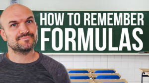 Remember formulas on a exam