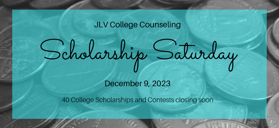 Scholarship Saturday – December 9, 2023